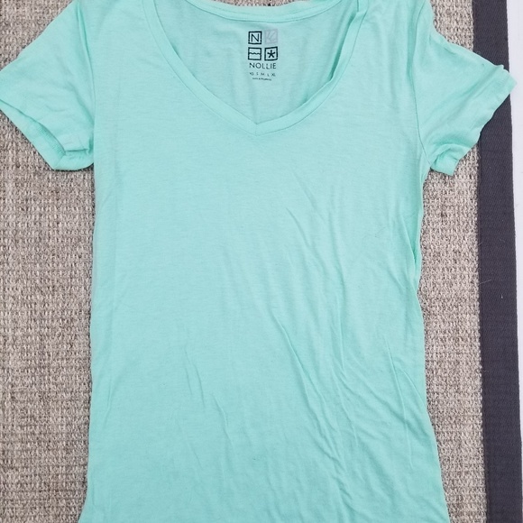 Pacsun Nollie Mint Vneck Tee Medium 